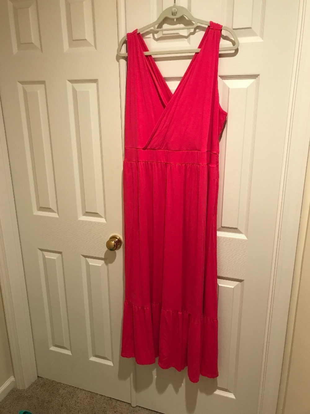 long pink dress